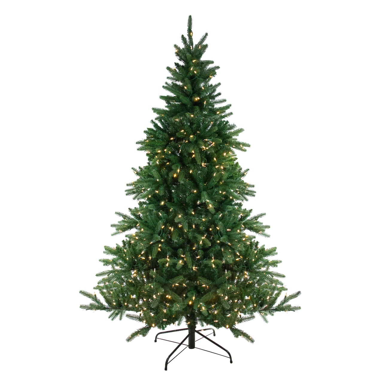 9ft. Pre-Lit Medium Noble Fir Artificial Christmas Tree, Multicolor LED Lights with Instant Connect Technology